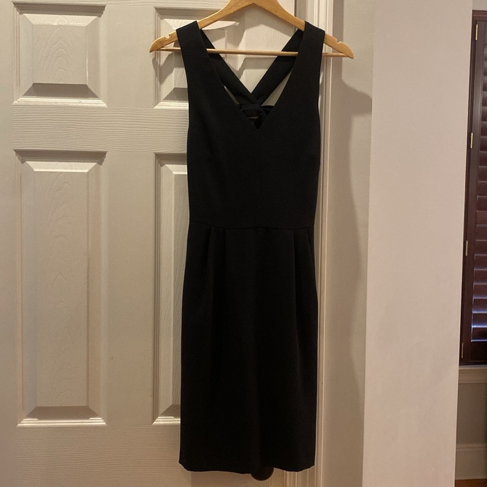 Banana Republic Bow Back Little Black Dress 4